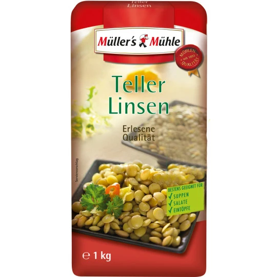Mühle Teller-Linsen 1KG 3 Mühle Teller-Linsen 1KG