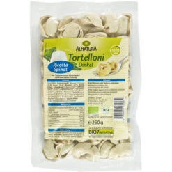 Bio Dinkel Tortelloni Ricotta Spinat 250G