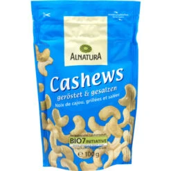 Bio Cashews Geröstet & Gesalzen 100G