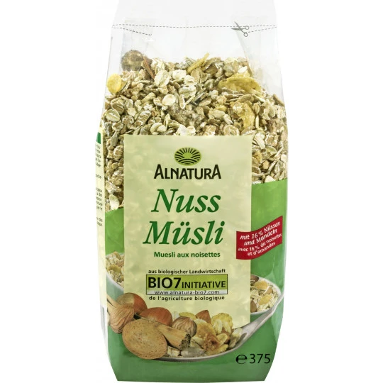 Bio Nuss Müsli 375G 3 Bio Nuss Müsli 375G