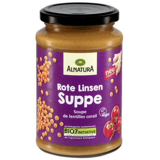 Bio Rote Linsen Suppe 375ML 3 Bio Rote Linsen Suppe 375ML