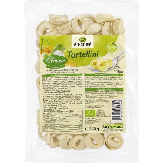 Bio Tortellini Gemüse 250G 3 Bio Tortellini Gemüse 250G