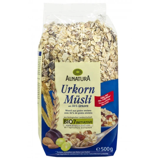 Bio Urkorn Müsli 500G 3 Bio Urkorn Müsli 500G