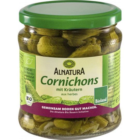 Bio Cornichons 330G 3 Bio Cornichons 330G