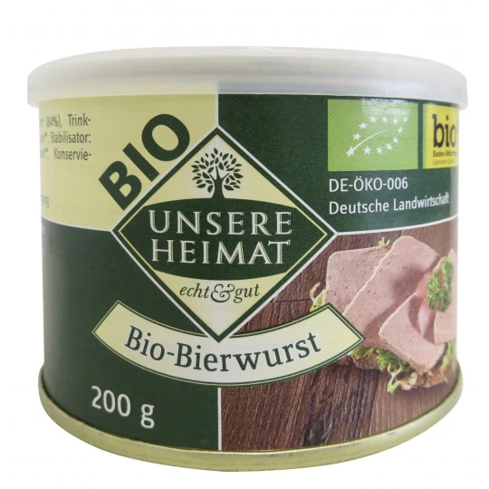 Heimat Bio Bierwurst 200G 3 Heimat Bio Bierwurst 200G