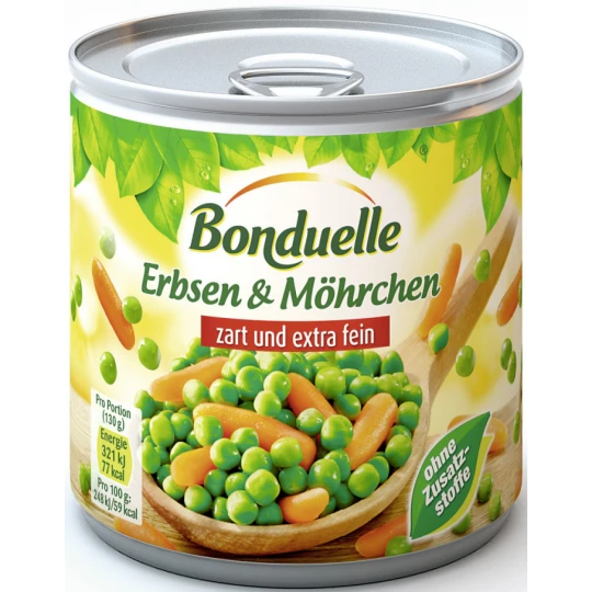 Erbsen & Möhrchen Zart Und Extra Fein 400G 3 Erbsen & Möhrchen Zart Und Extra Fein 400G