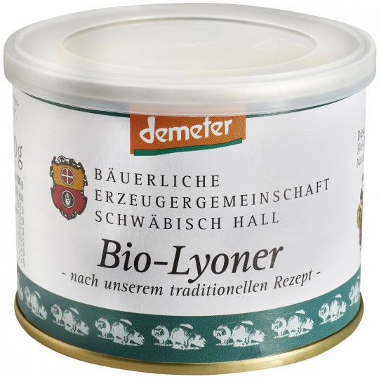 Erzeugergemeinschaft Schwäbisch Hall Demeter Bio-Lyoner 200G 3 Erzeugergemeinschaft Schwäbisch Hall Demeter Bio-Lyoner 200G
