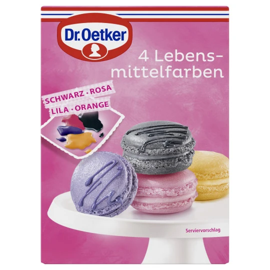 Dr. Oetker Lebensmittelfarben 4ST 80G 3 Dr. Oetker Lebensmittelfarben 4ST 80G