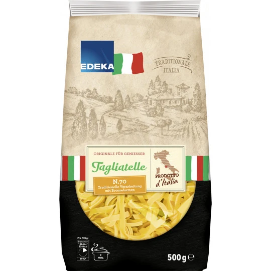 Italia Nudeln Tagliatelle Gelb 500G 3 Italia Nudeln Tagliatelle Gelb 500G