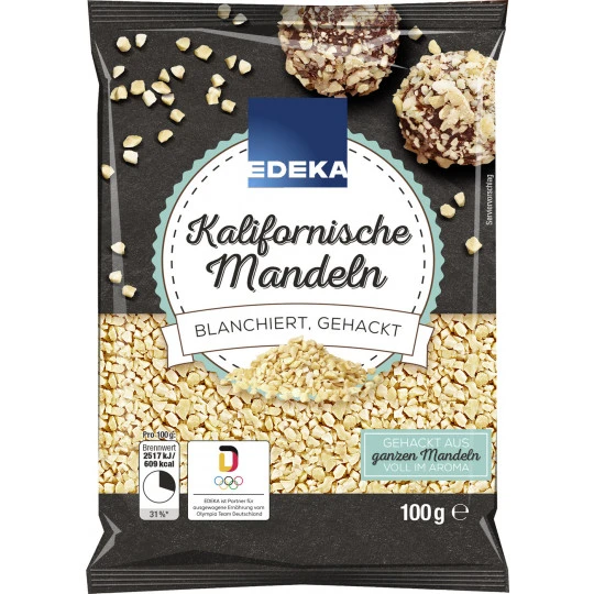 Kalifornische Mandeln Blanchiert, Gehackt 100G 3 Kalifornische Mandeln Blanchiert, Gehackt 100G