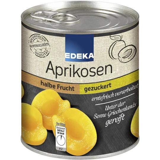 Aprikosen Halbe Frucht Gezuckert 820G 3 Aprikosen Halbe Frucht Gezuckert 820G