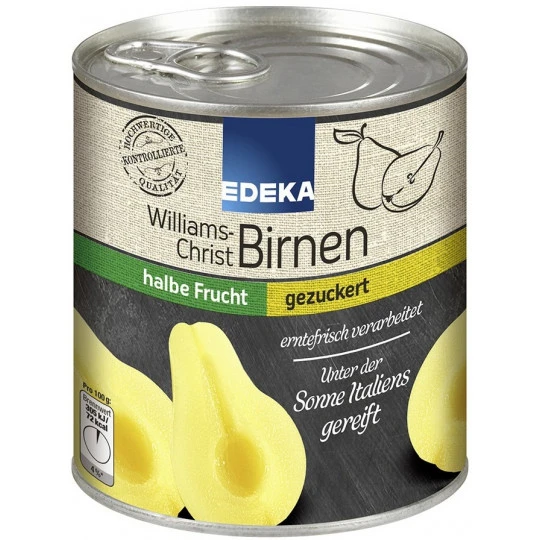 Williams Christ Birnen Gezuckert Halbe Frucht 820 G 3 Williams Christ Birnen Gezuckert Halbe Frucht 820 G
