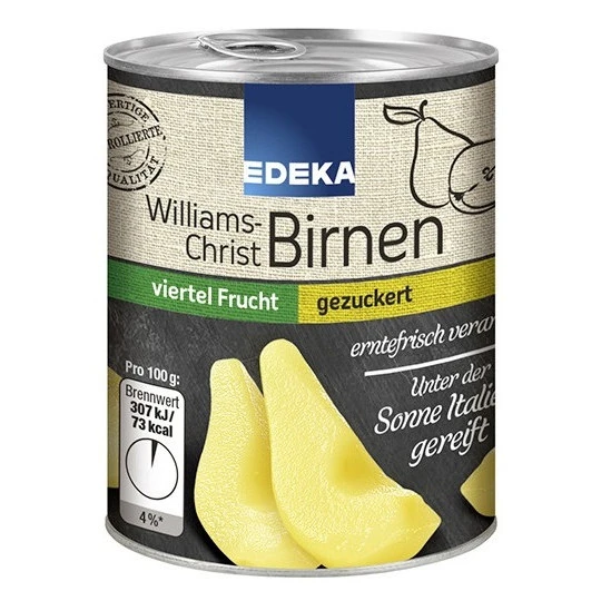 Williams Christ Birnen Gezuckert Viertel Frucht 225G 3 Williams Christ Birnen Gezuckert Viertel Frucht 225G