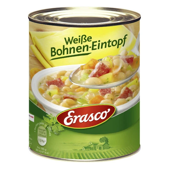 Weiße Bohnen-Eintopf 800G 3 Weiße Bohnen-Eintopf 800G