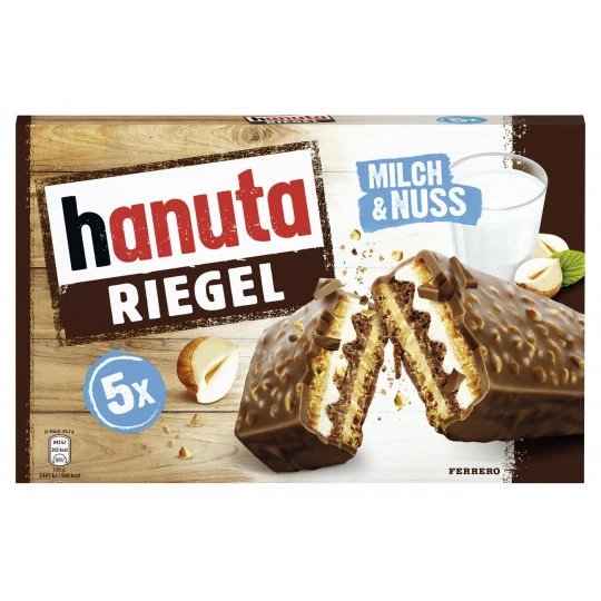 Hanuta Riegel Milch & Nuss 5ST 172,5G 3 Hanuta Riegel Milch & Nuss 5ST 172,5G