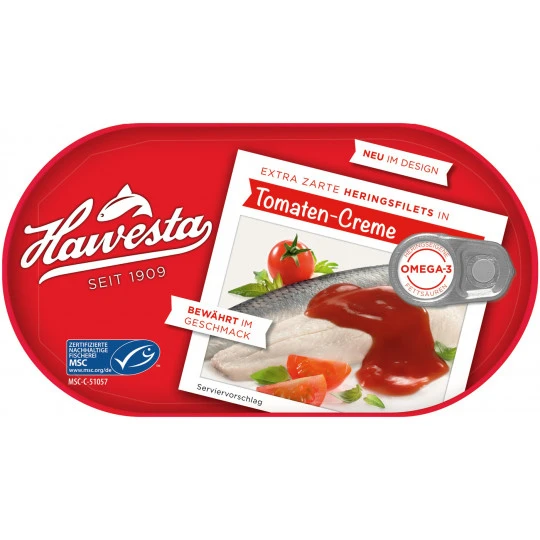 Heringsfilet Tomaten-Creme 200G 3 Heringsfilet Tomaten-Creme 200G