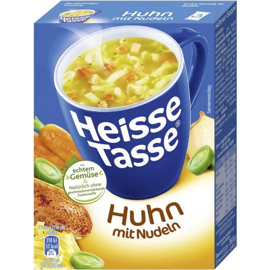 Tasse Huhn Mit Nudeln Suppe 36,6G 3 Tasse Huhn Mit Nudeln Suppe 36,6G