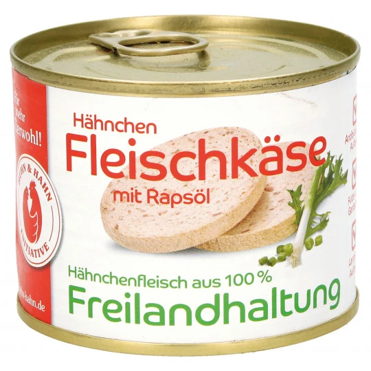Fresh Foods Hähnchenfleischkäse Mit Rapsöl 200G 3 Fresh Foods Hähnchenfleischkäse Mit Rapsöl 200G