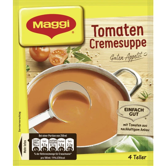Guten Appetit! Tomaten Cremesuppe Ergibt 1L 3 Guten Appetit! Tomaten Cremesuppe Ergibt 1L