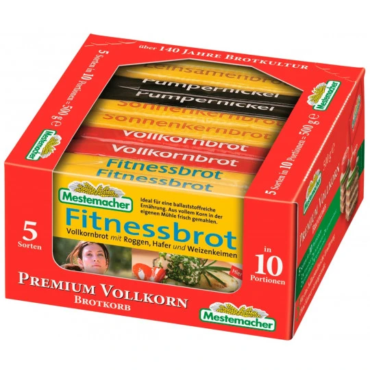 Premium Vollkorn Brotkörbchen 500G 3 Premium Vollkorn Brotkörbchen 500G