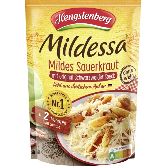 Mildessa Mildes Sauerkraut Mit Original Schwarzwälder Speck 400G 3 Mildessa Mildes Sauerkraut Mit Original Schwarzwälder Speck 400G