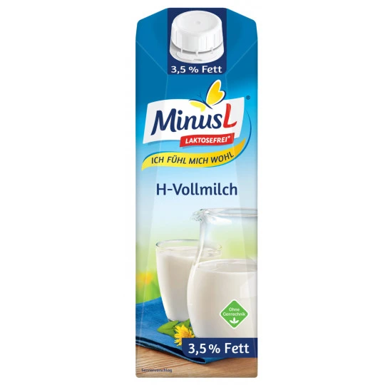 Minus L H-Milch 3,5% Laktosefrei 1L 3 Minus L H-Milch 3,5% Laktosefrei 1L
