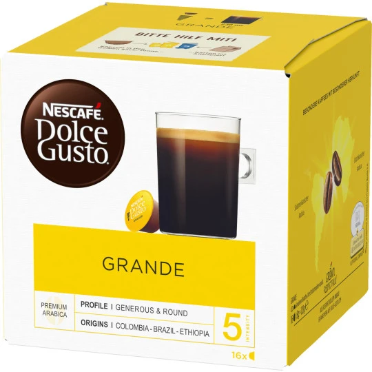 Nescafé® Dolce Gusto Caffé Crema Grande Kapseln 16ST 128G 3 Nescafé® Dolce Gusto Caffé Crema Grande Kapseln 16ST 128G