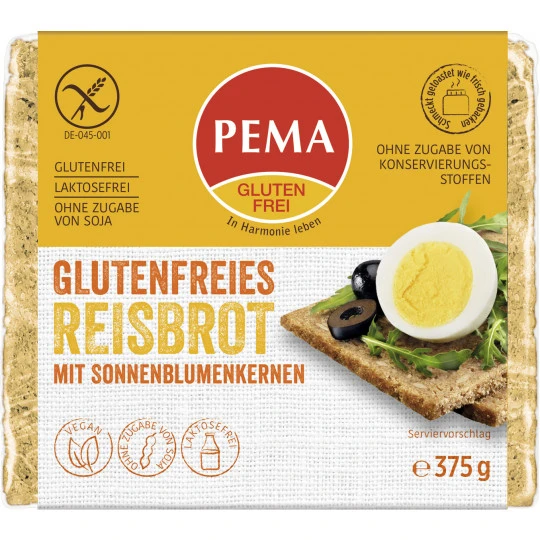 Reis-Brot Glutenfrei 375G 3 Reis-Brot Glutenfrei 375G