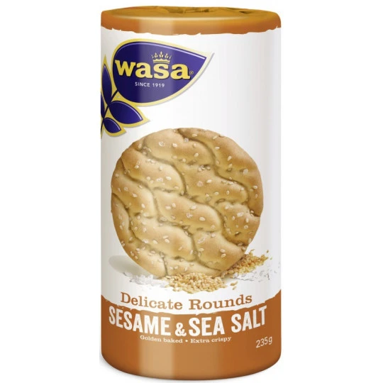 Delicate Rounds Sesame & Sea Salt 235G 3 Delicate Rounds Sesame & Sea Salt 235G