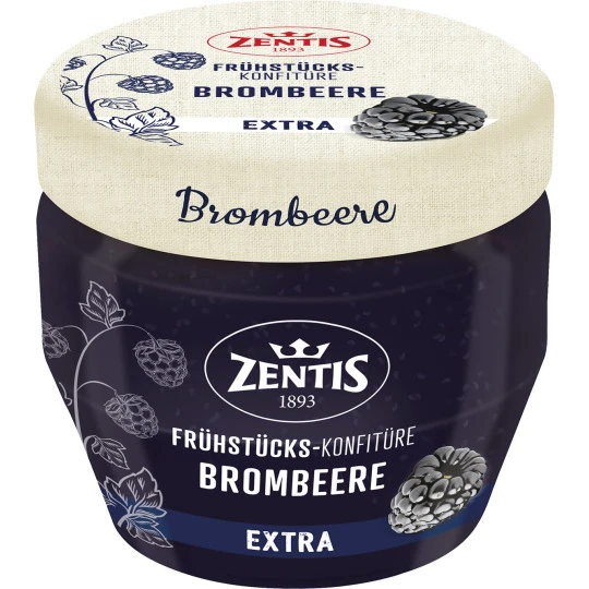 Frühstücks-Konfitüre Extra Brombeere 230G 3 Frühstücks-Konfitüre Extra Brombeere 230G